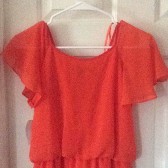 Jodi Kristopher Dark Orange Dress - Picture 5 of 7